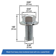 DURAFORCE 90105-960-710 Mower Blade Hex Bolts for Honda 21 Lawn Mowers 6 Pack
