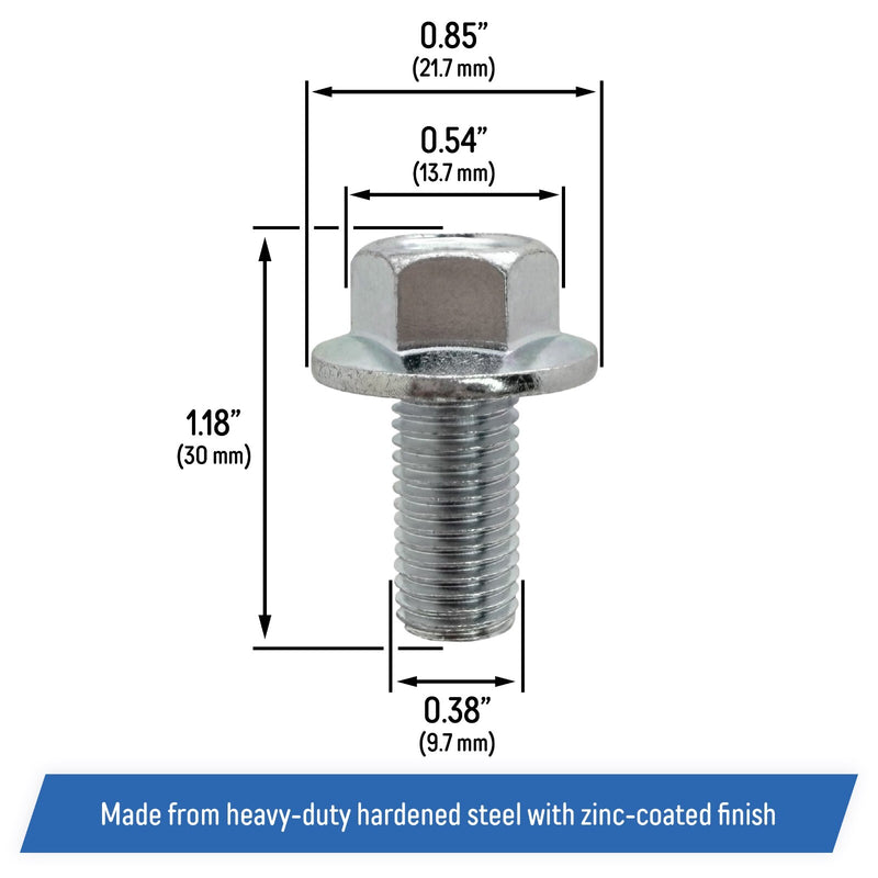 DURAFORCE 90105-960-710 Mower Blade Hex Bolts for Honda 21 Lawn Mowers 6 Pack