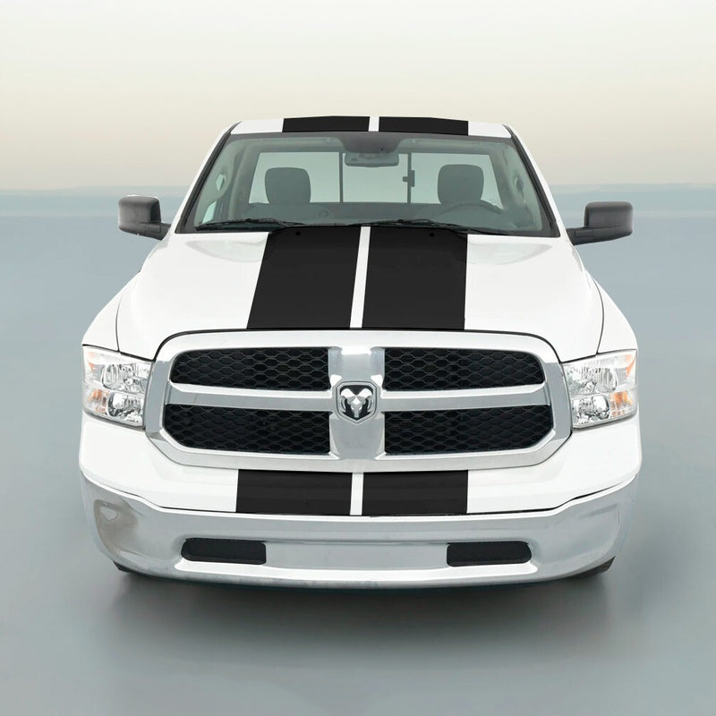 11 Inch Vinyl Rally Stripes Racing Stripe Bonus Kit for Dodge Ram 1500 2500 3500