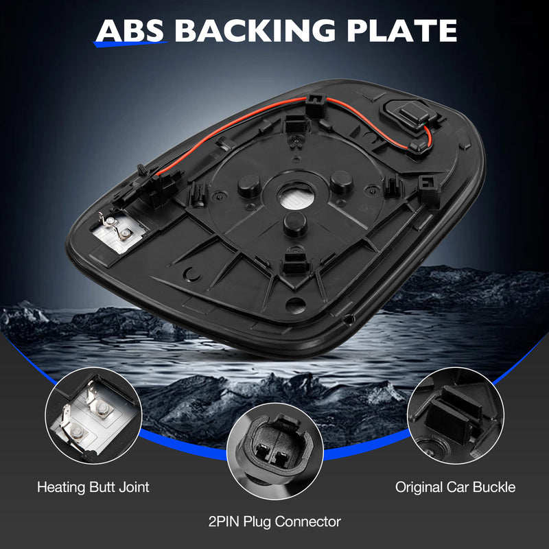 Heated Mirror Glass BSD Left Driver Side for 13 24 Toyota RAV4 Tacoma 4Runner