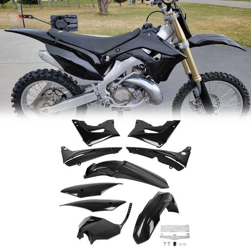 DURAFORCE Restyle Complete Plastic Kit Bodywork Fairing Set for Honda CR125R CR250R 2002-2007
