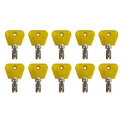 DURAFORCE Ignition Key for Clark Yale Hyster Forklift 2368655 2782017 7004147 10 Pack