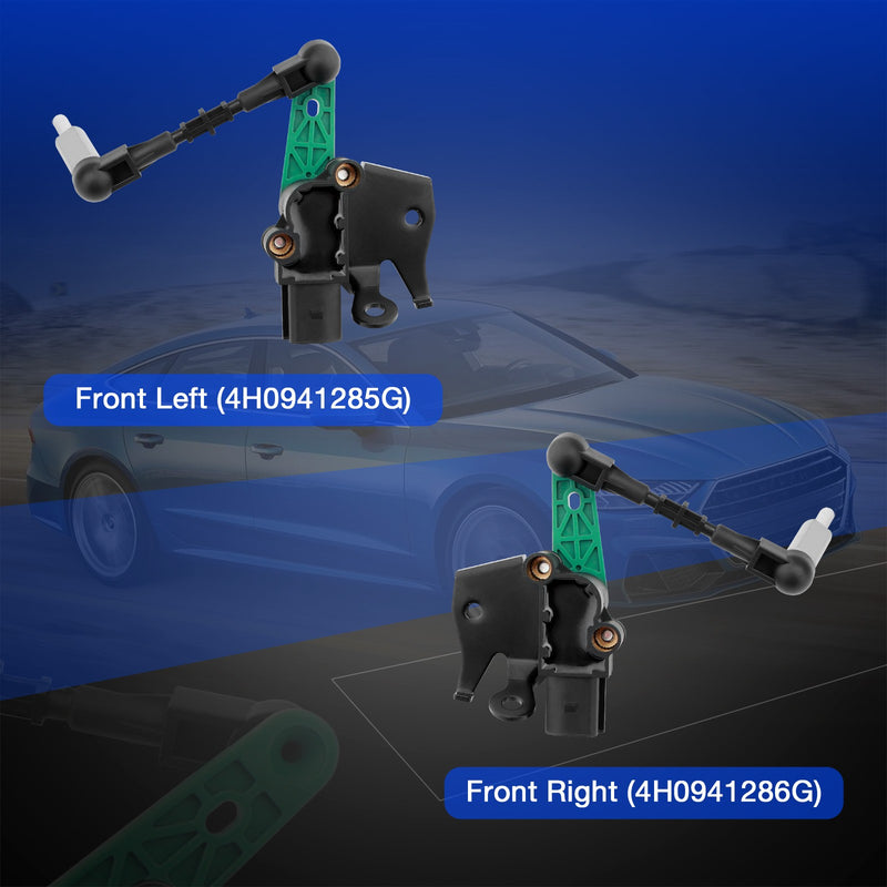 Front LH & RH Air Suspension Height Level Sensors for Audi A6 A8 S7 S8 12 18 2x