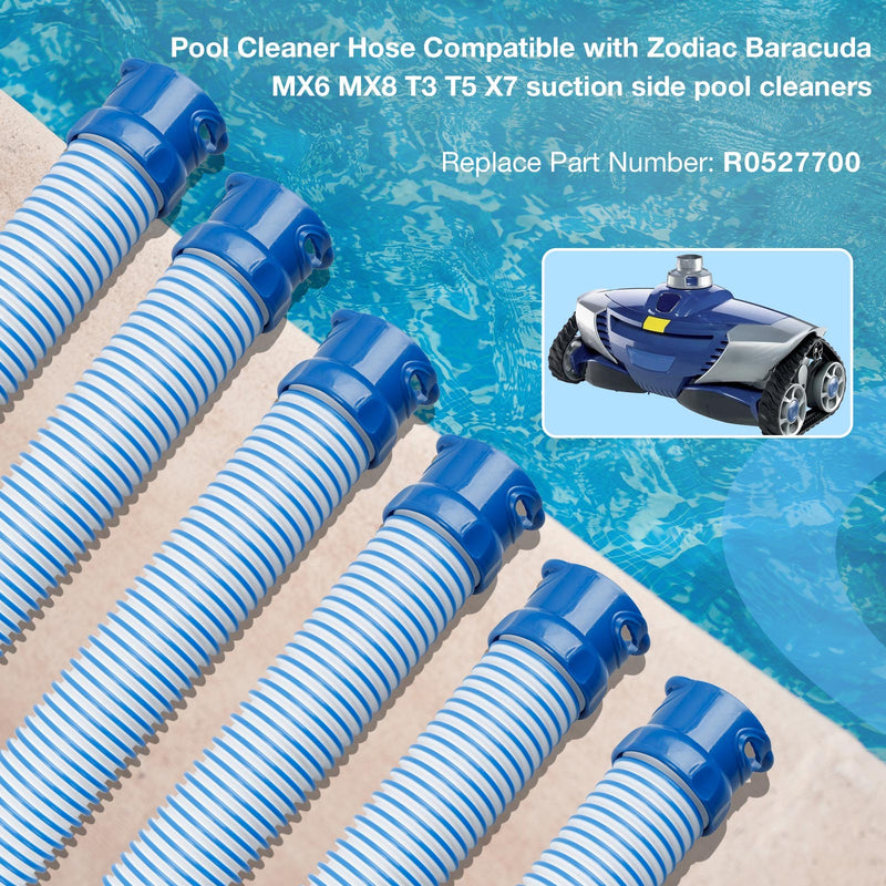 Pool Twist Lock Hose for Zodiac Baracuda MX6 MX8 X7 T5 R0527700 39 6 Piece