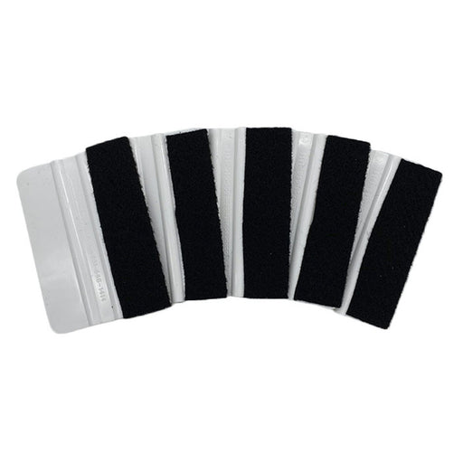 DURAFORCE 4 Inch Felt Edge Vinyl 3M Wrap Window Tint Application Squeegee 5 Pack