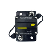 DURAFORCE 100A Circuit Breaker w Reset Waterproof for Auto Trailer Truck RV Marine Audio