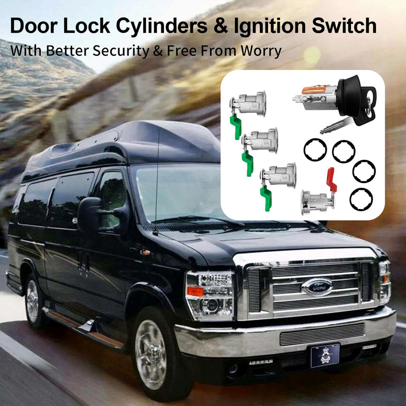 703369 Door Ignition Switch Lock Cylinder With Keys For Ford E 150 E 250 1997 18