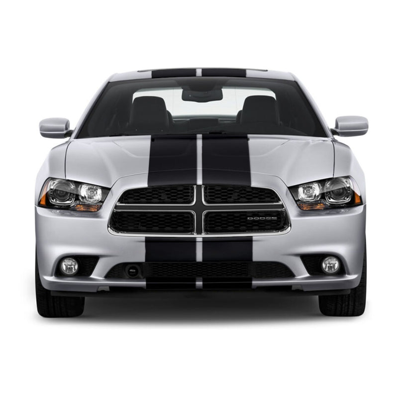 DURAFORCE 10 Inch Dual Vinyl Rally Stripes Racing Stripe Kit for Dodge Charger
