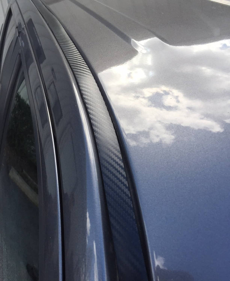 DURAFORCE For 2006-2014 Honda Ridgeline Black Carbon Fiber Roof Trim Molding Kit