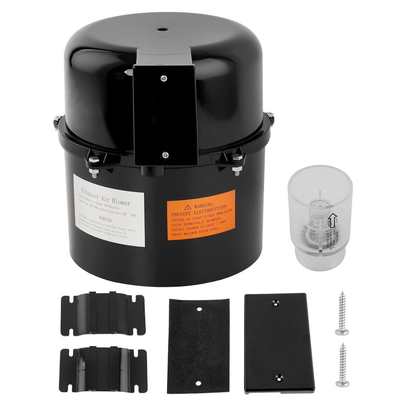 6310241 Pool Spa Blower Air Supply Silencer 2 Inch Plumbing 1HP 240V For Hot Tub