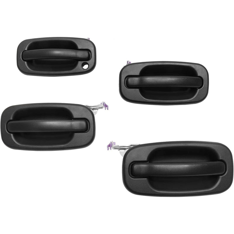 Exterior Door Handle Front Rear for Chevy Silverado GMC Cadillac 99 07 4Pcs