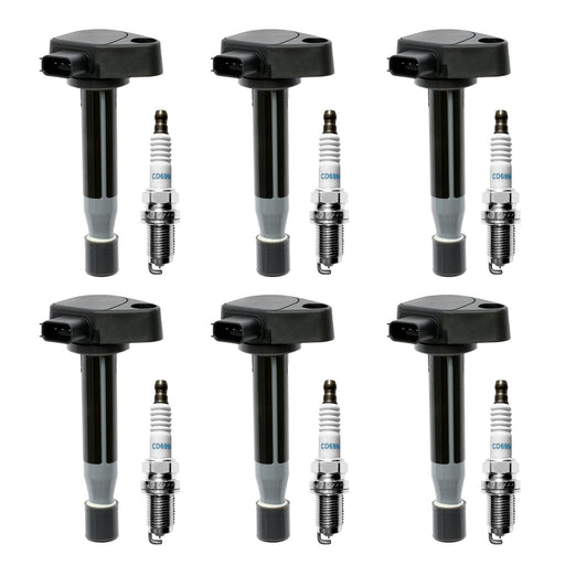 DURAFORCE UF242 Ignition Coil Iridium Spark Plug Pack For 1999 07 Honda Odyssey Acura 6x