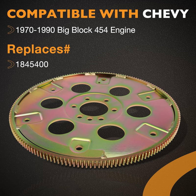 1845400 Flexplate 168 Teeth Bolts for Chevy 70 90 Big Block 454 Chromoly Steel