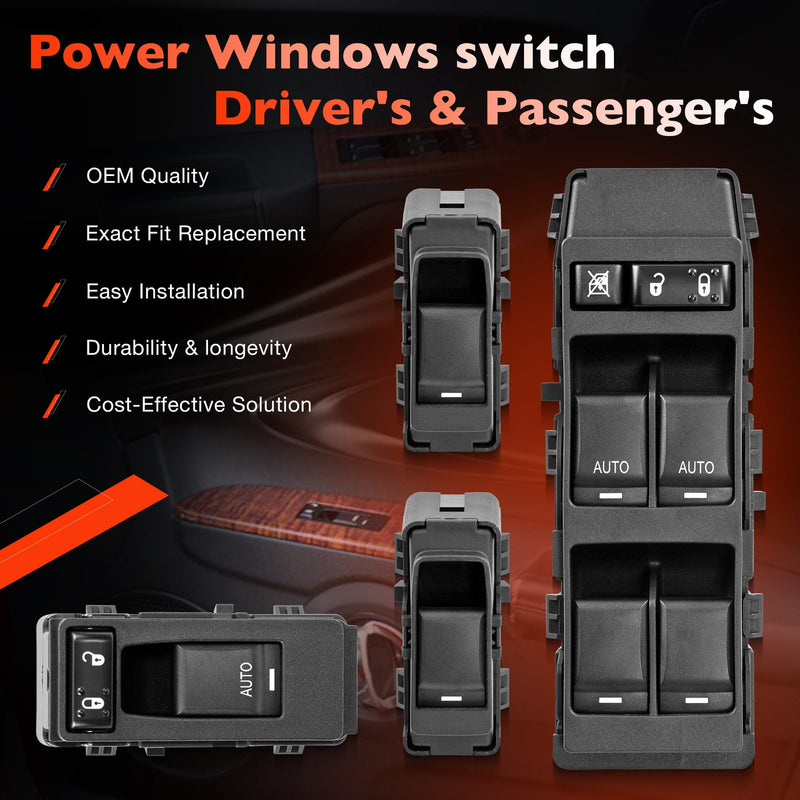 Power Window Door Control Switch for Jeep Chrysler Dodge 200 300 Charger 06to14