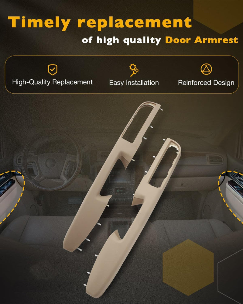 Passenger Driver Armrest Repair Kit for 10 14 Chevy Silverado GMC Sierra 1500