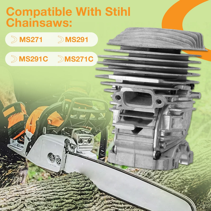 1141 020 1206 47mm Cylinder Piston Kit for Stihl Chainsaws MS271 MS271C MS291