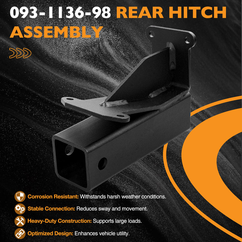 093-1136-98 Trailer Hitch Kit for Bad Boy Maverick 2021-Up Black 2 Inch