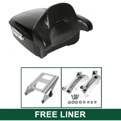DURAFORCE King Motorcycle Trunk Mount Rack Docking For Harley 14-24 Street Glide Road King