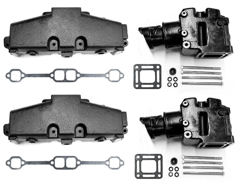 DURAFORCE 860246A15 860246Q11 18 1953 2 Exhaust Manifold Riser Kit for MerCruiser 305 V8