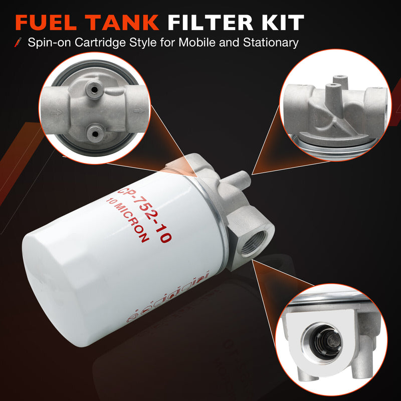 CP75210 3/4 NPTF Oil Filter with 10 Micron Hydraulic for Tractors Log Splitters