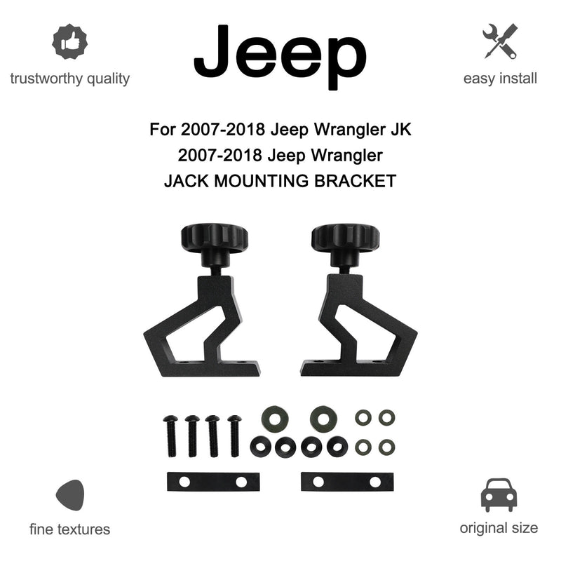 Hi Lift Jack Mounting Bracket Hood Hinge Kit for Jeep Wrangler JK 2007 2018