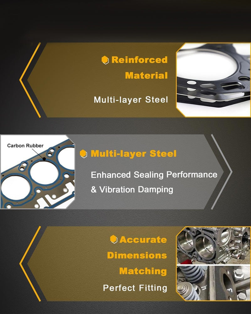 Cam Lifter Head Gasket Kit For Chevrolet GMC Isuzu Saab Buick 5.3L Non A FM D OD