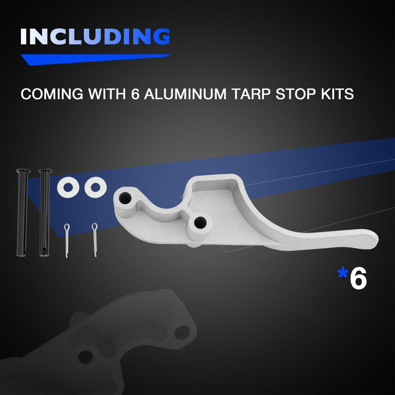 17057751 Aluminum Tarp Stop Easy Off Cast Kit for Pro Trucking Products 6 Piece