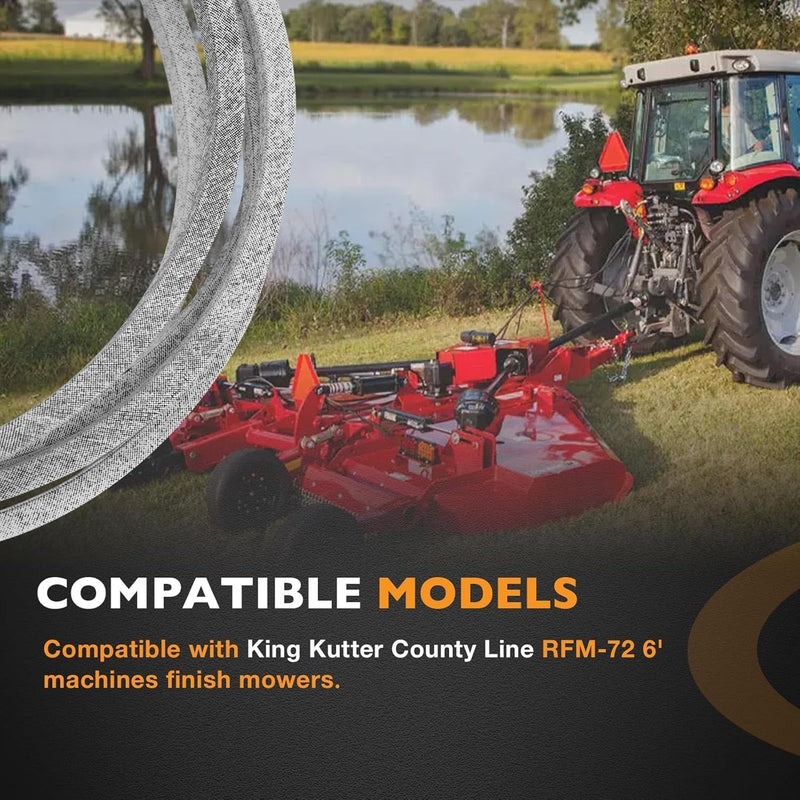 167148 Deck Belt 151x5/8 In For King Kutter RFM72 6 Ft Finish Mower County Line