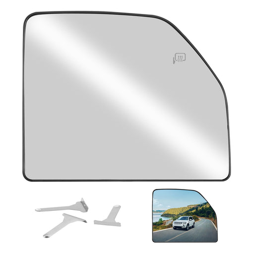 DURAFORCE Heated Mirror Glass Upper Passenger Side Right for Ford F250 F350 SD 2017 2022