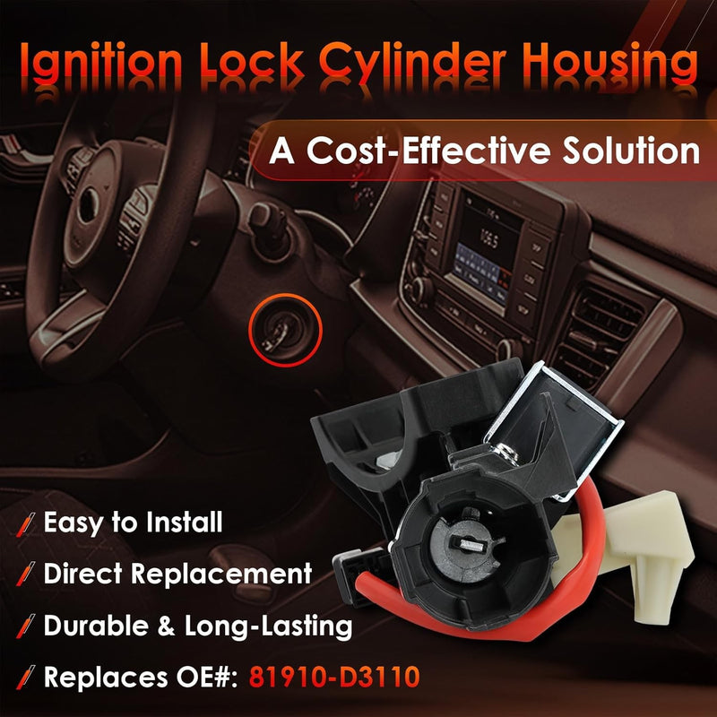 Ignition Lock Switch Cylinder Housing for Hyundai Tucson Veloster Kia Rio 16 22