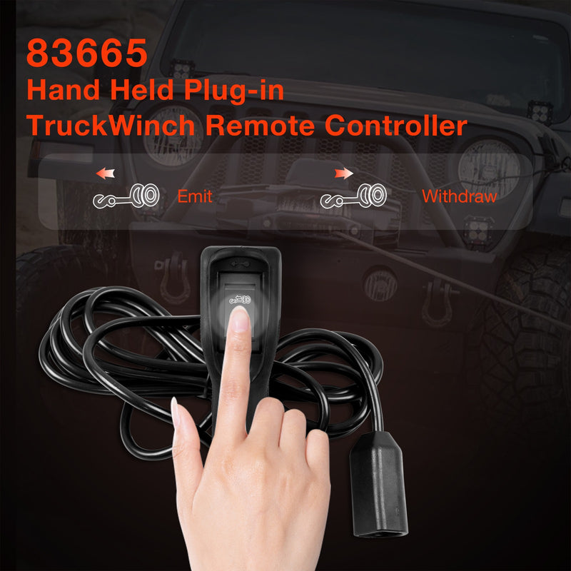 83665 Winch Remote Control for Warn M8000 M10000 M12000 HS9500 Winch Controller