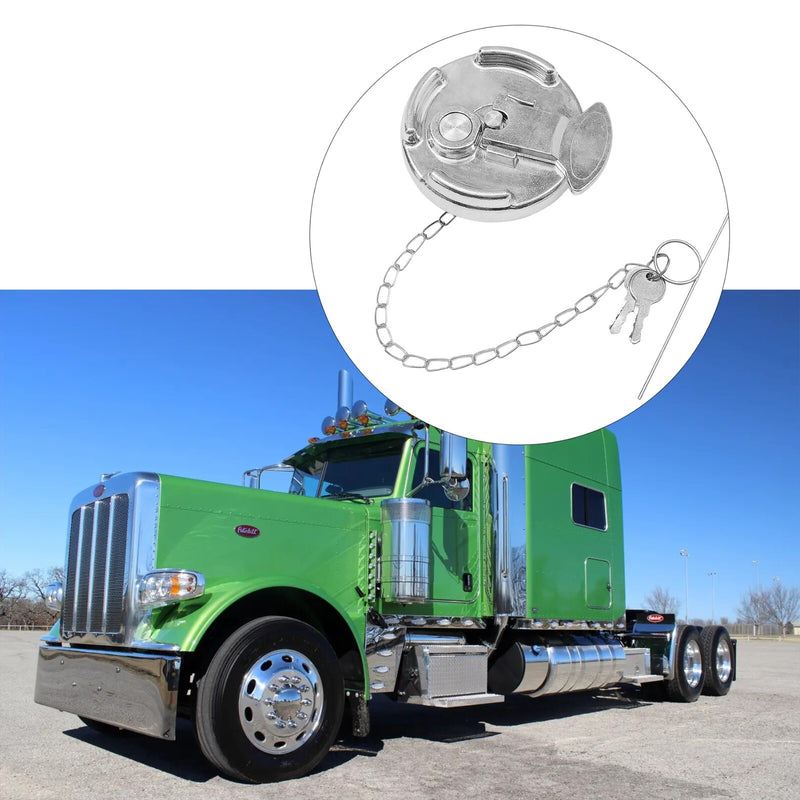 1104859200 4 Inch Locking Diesel Fuel Cap for Peterbilt 330 587 Trucks 1972 2017