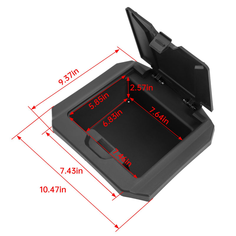 Center Console Dash Storage Box for 2020-2024 Polaris RZR PRO XP Turbo R Pro R