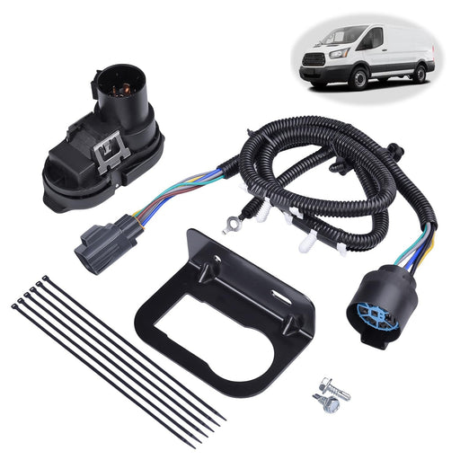 DURAFORCE CK4T13B576KE Trailer Tow Wiring Connector Harness Kit for Ford Transit 150 15 19