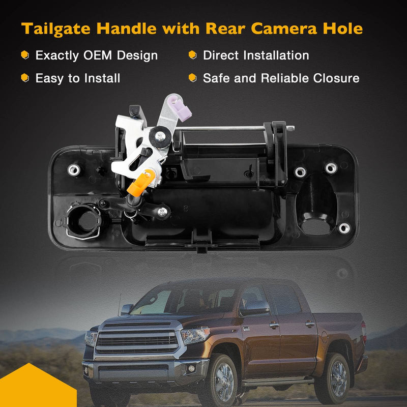 690900C051 Metal Tailgate Handle with Camera Hole for Toyota 2007 2013 Tundra