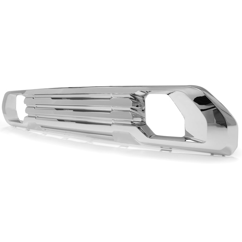 Front Lower Bumper Filler Grille Plate Chrome for 19 21 22 GMC Sierra 1500