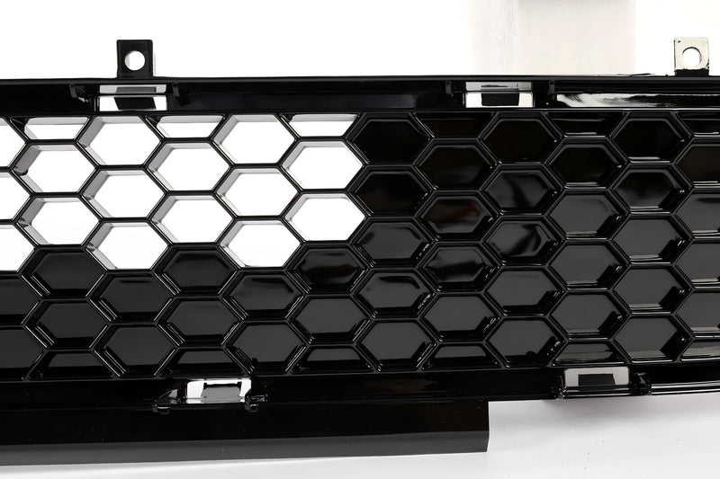Front Upper Grille and Lower Mesh Grill Honeycomb Black for 2018-2022 Ford Mustang