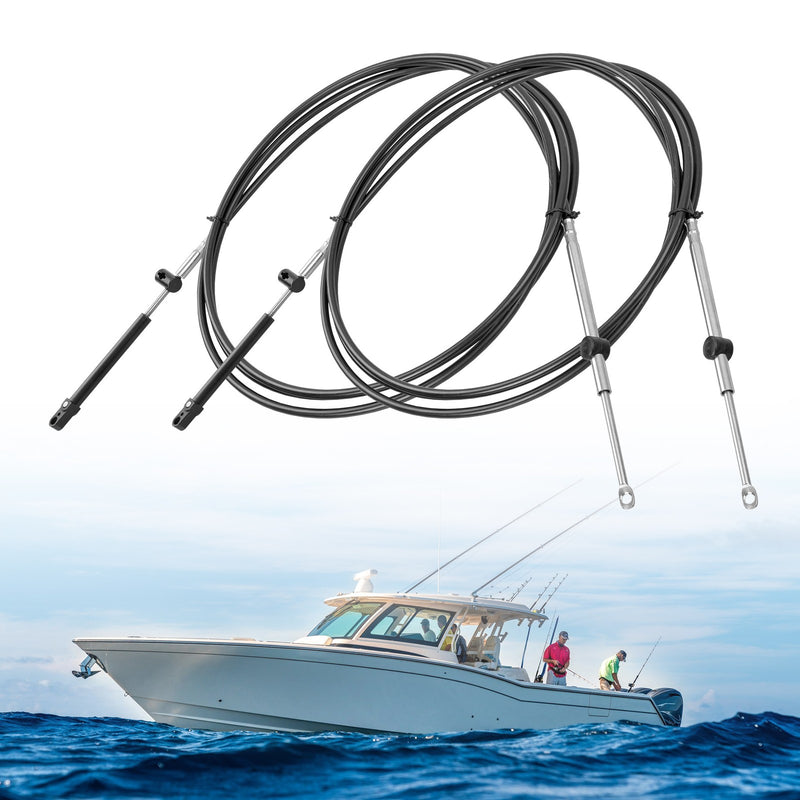 Outboard Throttle Cable Gen I Control Shift Cables For Mercury Mariner 11FT 2PCS