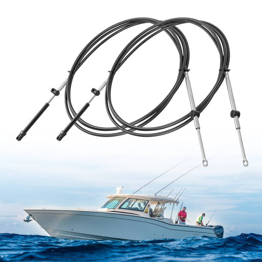 DURAFORCE Outboard Throttle Cable Gen I Control Shift Cables For Mercury Mariner 11FT 2PCS