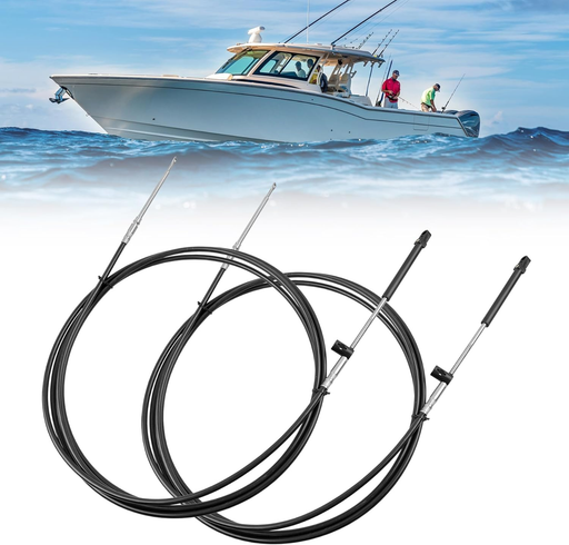 DURAFORCE Throttle Shift Cable 16 Ft Gen II for Mercury Mariner Mount Control 2 Pack
