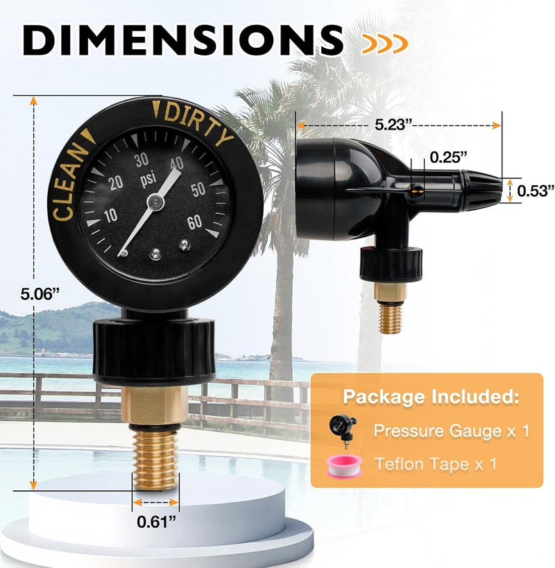 Brass Air Gauge Release Valve Assembly for Jandy CL and CV DEL and DEV JS Series