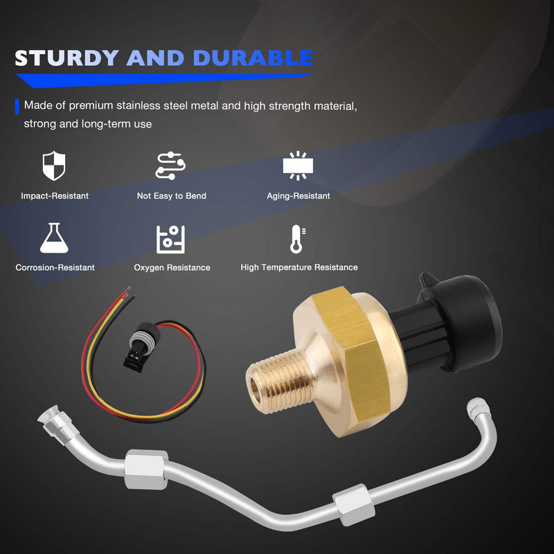 Exhaust Back Pressure EBP Tube Sensor For Ford F250 F350 F450 F550 2003 2004