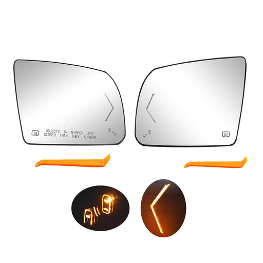 DURAFORCE Heated Mirror Glass With BSM Signal Kit for Toyota Tundra 2007 2020 Left Right