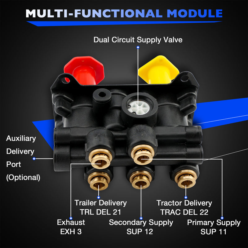800257 MV-3 Dash Air Brake Control Valve for Bendix Freightliner Peterbilt Keene