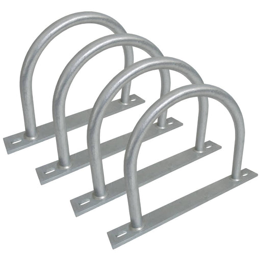 DURAFORCE Dock Piling Hoop on Plate 10 Inch Hoop Pile Holder 2 Inch Plate 3/8 Thick 4