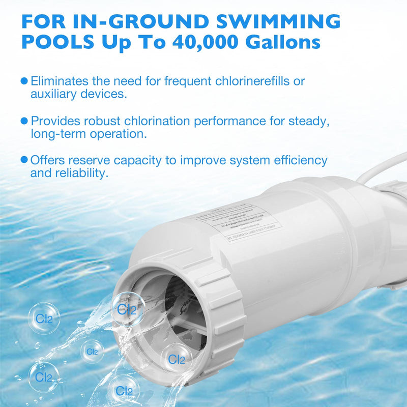 Salt Cell T-15 for Hayward Turbo TCELL940 W3T-CELL-15 40000 Gal In Ground Pools