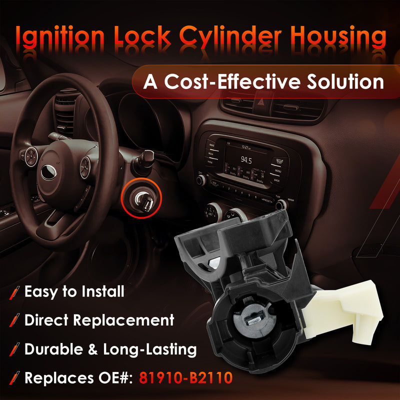 81450 34190 Ignition Lock Switch Cylinder Housing For Kia Soul Soul EV 2014 19
