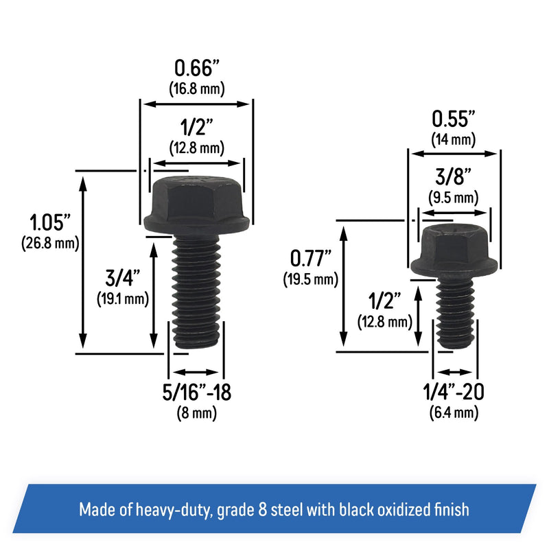 Oil Pan Bolts for Jeep CJ YJ TJ XJ MJ ZJ WJ 4.0L 4.2L 2.5L AMC V8 Engines
