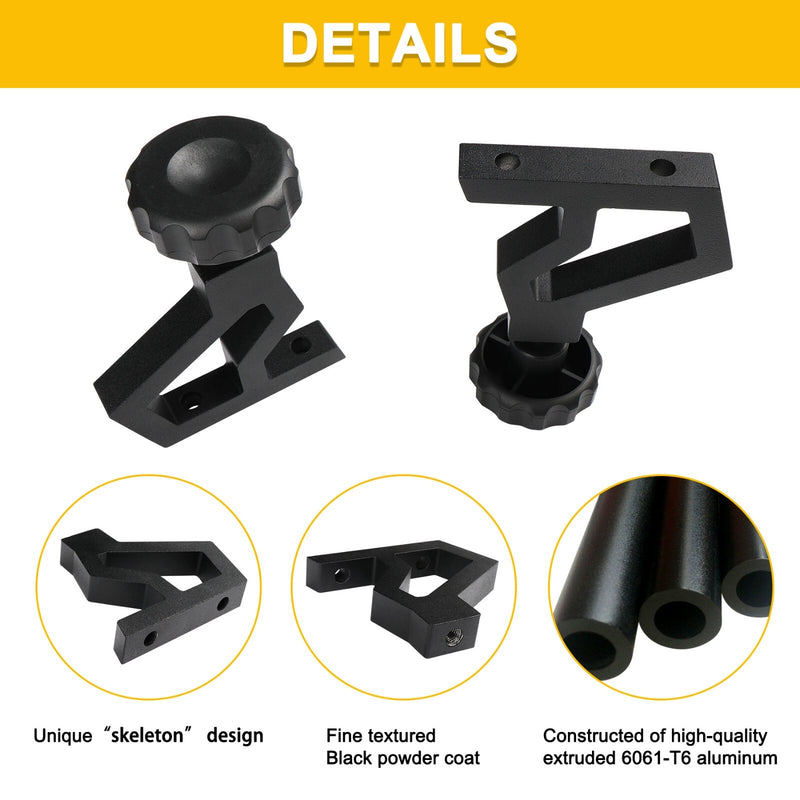 Hi Lift Jack Mounting Bracket Hood Hinge Kit for Jeep Wrangler JK 2007 2018