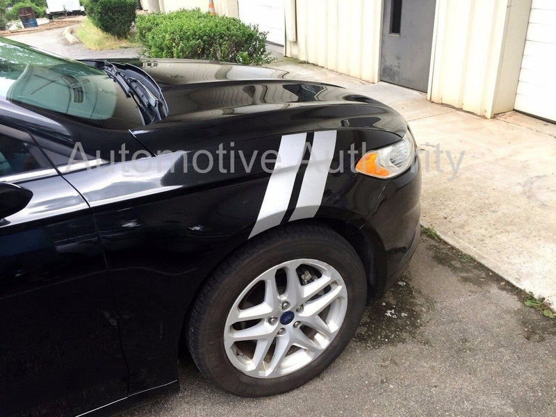 3 Inch Dual Fender Stripe Hash Mark Decal Graphic Kit for Ford Fusion